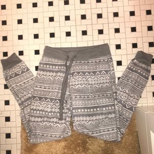 aeropostale gray tribal sweatpants